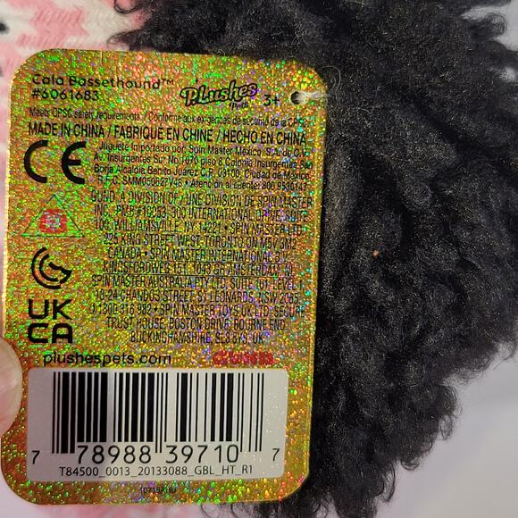 GUND P.Lushes Pets Cala Basset Hound Plush Pink Bow 6" Stuffed Animal Stuffie - Picture 9 of 16